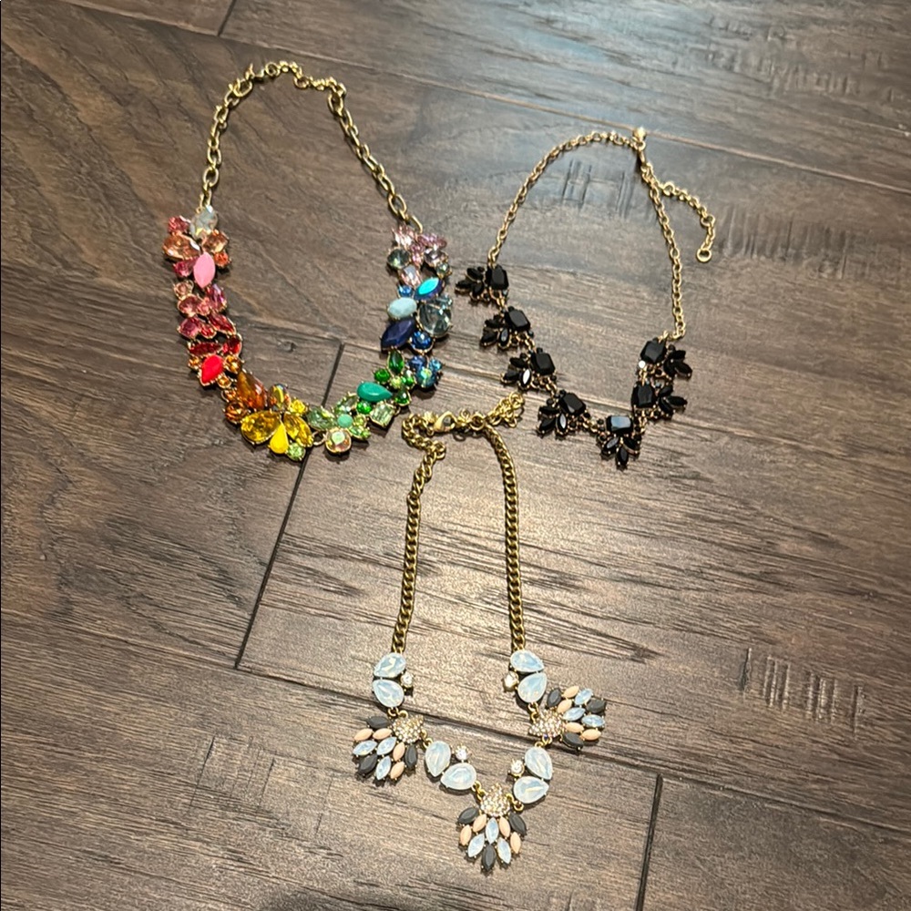 J Crew Statement Necklaces Lot of 3!!!